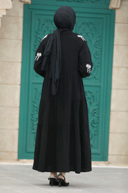  Modest Black Abaya Dress 41008S - 3