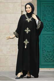  Modest Black Abaya Dress 41019S - 2