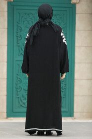  Modest Black Abaya Dress 67001S - 4