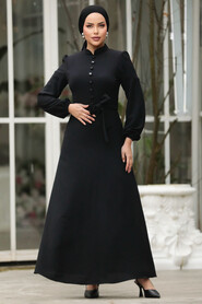  Modest Black Long Dress 57453S - 2