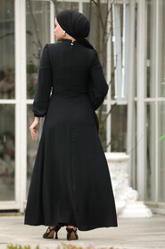  Modest Black Long Dress 57453S - 3