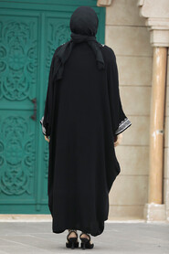  Modest Ecru Abaya Dress 40141E - 3