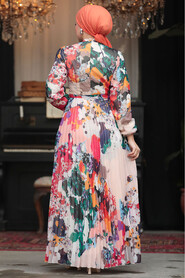  Modest Fuchsia Maxi Dress 30066F - 6
