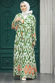  Modest Green Maxi Dresses With Sleeves 10193Y - 3