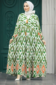  Modest Green Maxi Dresses With Sleeves 10193Y - 2