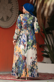  Modest Khaki Maxi Dress 30066HK - 3