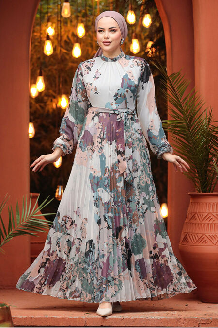  Modest Mint Maxi Dress 30066MINT - NEVA STYLE