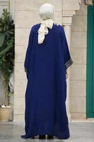  Modest Navy Blue Abaya Dress 40120L - 3