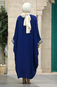  Modest Navy Blue Abaya Dress 41141L - 3