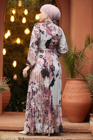  Modest Plum Color Maxi Dress 30066MU - 5