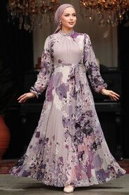  Modest Purple Maxi Dress 30066MOR - 2
