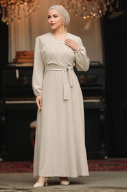 Neva Style - Modest Stone Maxi Dress 30002TAS - 3