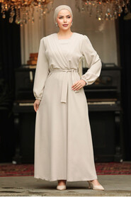 Neva Style - Modest Stone Maxi Dress 30002TAS - 2