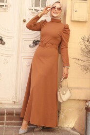  Modest Sunuff Colored Maxi Dress 554TB - 2