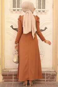  Modest Sunuff Colored Maxi Dress 554TB - 3