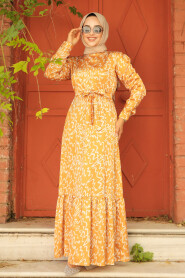  Mustard High Quality Dress 3430HR - 2