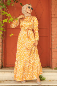  Mustard High Quality Dress 3430HR - 1