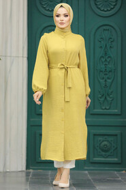  Mustard Islamic Clothing Tunic 5933HR - 1