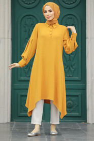  Mustard Islamic Clothing Tunic 615HR - 1