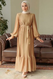  Mustard Muslim Dress 3747HR - 2