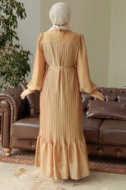  Mustard Muslim Dress 3747HR - 4