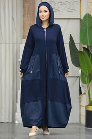 Neva Style - Navy Blue Dubai Abaya 20130L - 1