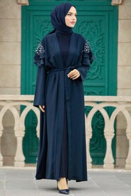  Navy Blue Hijab For Women Abaya 388900L - 1