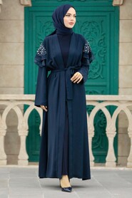  Navy Blue Hijab For Women Abaya 388900L - 2