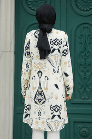  Navy Blue Hijab For Women Tunic 11622L - 3