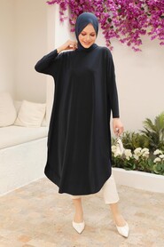  Navy Blue Long Sleeve Tunic 17350L - 2