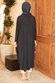  Navy Blue Long Sleeve Tunic 17350L - 5