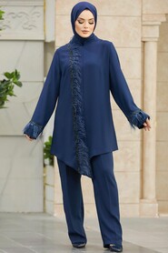  Navy Blue Modest Dual Suit 40025L - 2