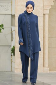  Navy Blue Modest Dual Suit 40025L - 3