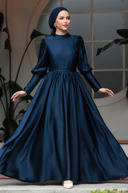  Navy Blue Plus Size Evening Gowns 60801L - 2