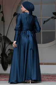  Navy Blue Plus Size Evening Gowns 60801L - 4