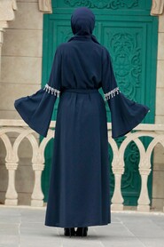  Navy Blue Women Abaya 392800L - 2