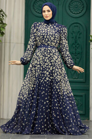  Navy Blue Women Dress 39461L - 1