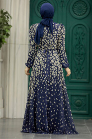  Navy Blue Women Dress 39461L - 3