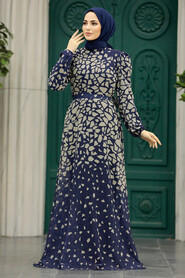  Navy Blue Women Dress 39461L - 2