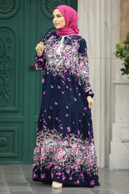  Navy Blue Women Dress 50003L - 2