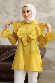  Oil Green Hijab For Women Tunic 1139YY - 2