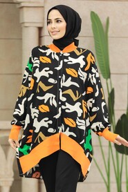  Orange Hijab Turkish Tunic 11903T - 1