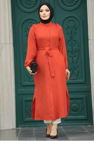  Orange Islamic Clothing Tunic 5933T - 1
