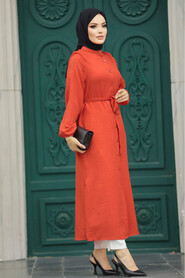  Orange Islamic Clothing Tunic 5933T - 2