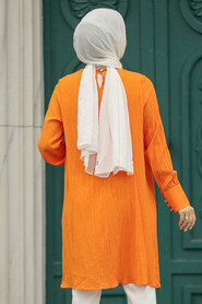  Orange Islamic Clothing Tunic 614T - 3