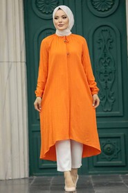 Orange Muslim Tunic 4441T - 1