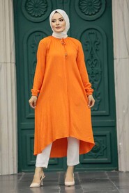  Orange Muslim Tunic 4441T - 2