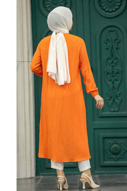  Orange Muslim Tunic 4441T - 3