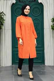  Orange Plus Size Tunic 24511T - 1