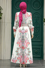  Patterned Hijab For Women Dress 22143DSN2 - 2